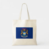 Michigan Staatsvlag Tote Bag (Achterkant)