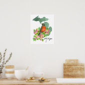 Michigan State Amerikaanse Roodborstappelbloesem Poster (Keuken)
