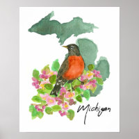 Michigan State Amerikaanse Roodborstappelbloesem