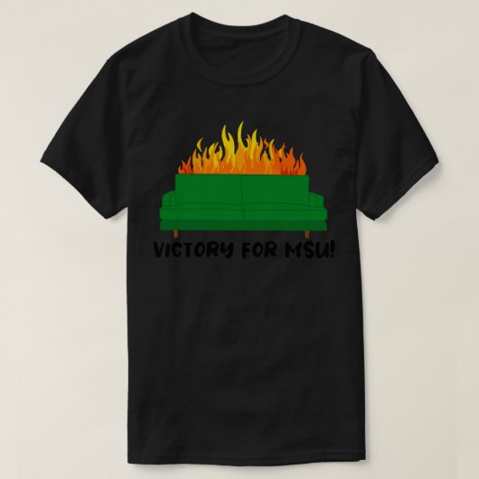 Michigan State Burning Couch Classic T-Shirt (Design voorkant)