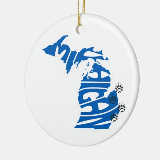 Michigan State Christmas Tree Ornament (Links)