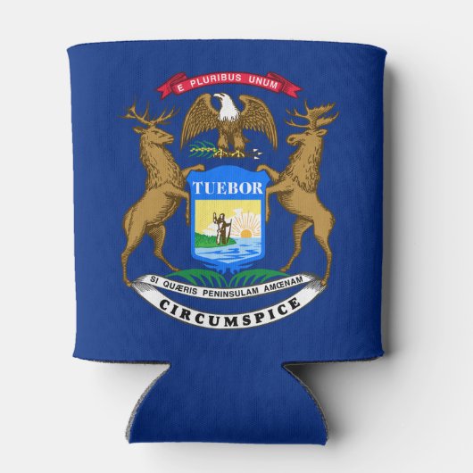 Michigan State Flag Blikjeskoeler (Achterkant)