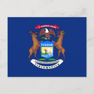 Michigan State Flag Briefkaart