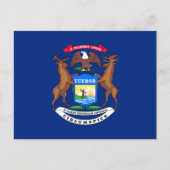 Michigan State Flag Briefkaart (Voorkant)