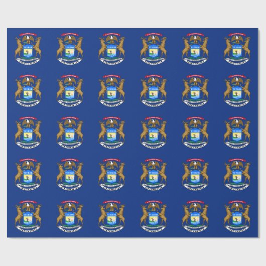 Michigan State Flag Cadeaupapier (Vlak)