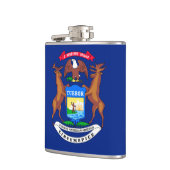 Michigan State Flag Design Heupfles (Links)