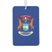 Michigan State Flag Design Luchtverfrisser (Achterkant)