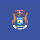 Michigan State Flag Design Sticker (Voorkant)