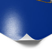 Michigan State Flag Foto Afdruk (Hoek)