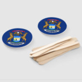 Michigan State Flag Handwaaier (Niet-gemonteerd)