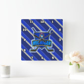 Michigan State Flag Hockey Wall klok (Huis)