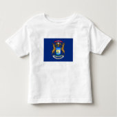Michigan State Flag Kinder Shirts (Voorkant)