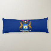 Michigan State Flag Lichaamskussen (Achterkant)