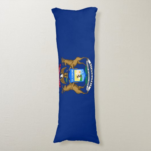 Michigan State Flag Lichaamskussen (Voorkant Verticaal)