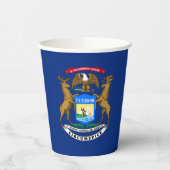 Michigan State Flag Papieren Bekers (Links)