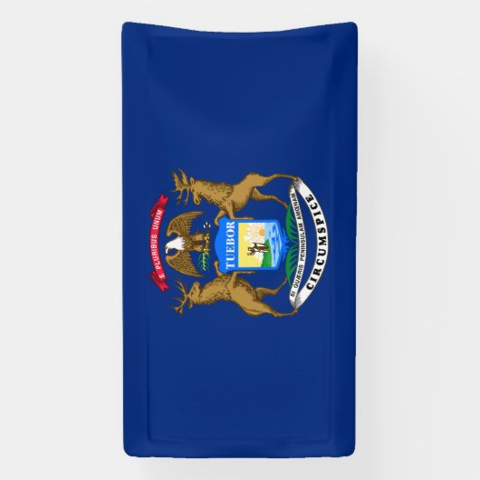 Michigan State Flag Spandoek (Verticaal)