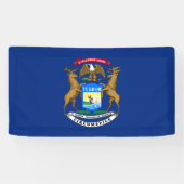 Michigan State Flag Spandoek (Horizontaal)