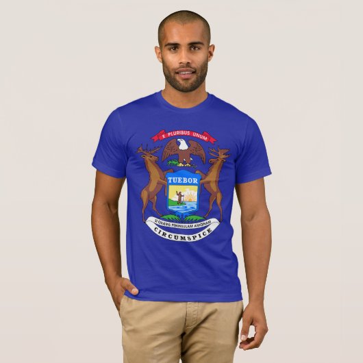 Michigan State Flag T-shirt (Voorkant volledig)