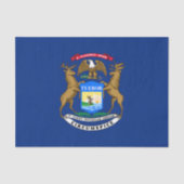 Michigan State Flag Tissuepapier (Voorkant)