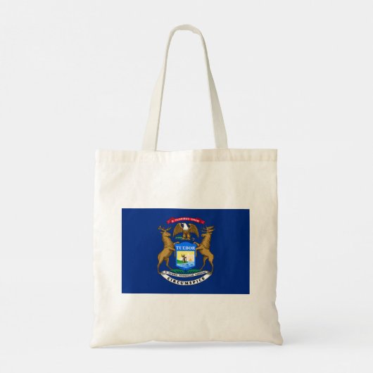 Michigan State Flag Tote Bag (Achterkant)