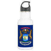 Michigan State Flag Waterfles (Voorkant)