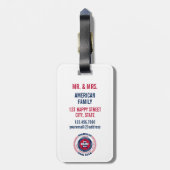 Michigan State Gepersonaliseerde Gift Bagagelabel (Achterkant verticaal)