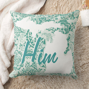 Michigan State Green Floral Any Color Pillow Kussen