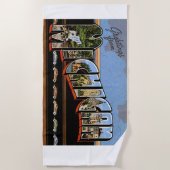 Michigan State Groeten Kleurrijke Art Beach Handdo Strandlaken (Voorkant)