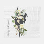 Michigan State heeft uw thuisstad Rustic gepersona Fleece Deken (Voorkant (Horizontaal))