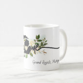 Michigan State heeft uw thuisstad Rustic gepersona Koffiemok (Voorkant rechts)