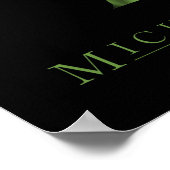 Michigan State Map Afbeelding Poster (Hoek)