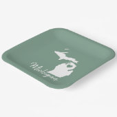 Michigan State Map Papieren Bordje (Gebogen)