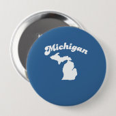 MICHIGAN STATE MOTTO T-SHIRT T-shirt Ronde Button 4,0 Cm (Voorkant /achterkant)