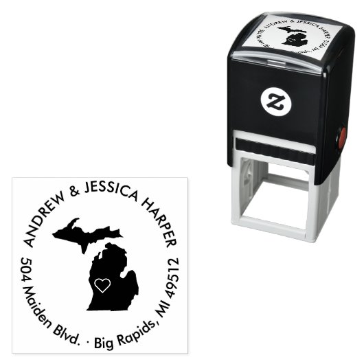 Michigan State Moving Aankondiging Stempel (In situ)