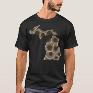 Michigan State Petoskey Stone Cutout T-shirt