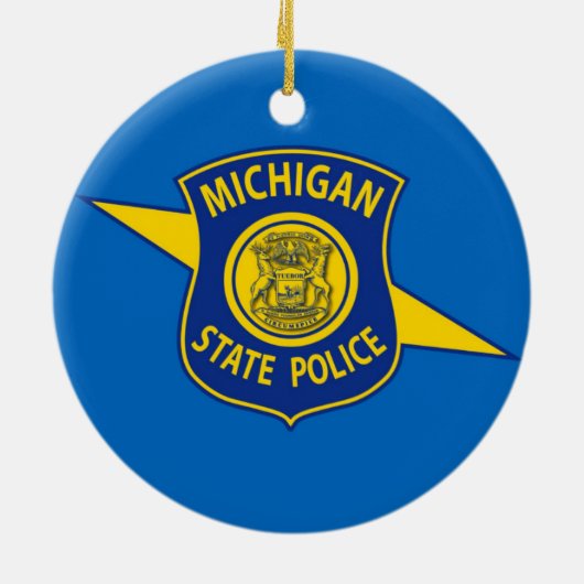 Michigan State Police Ornament (Achterkant)