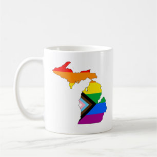 Michigan State Pride LGBTQ Progress Pride Koffiemok