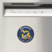 Michigan State Pride Wolverine Embleem 🐾 Magneet (Insitu (Vaatwasser))