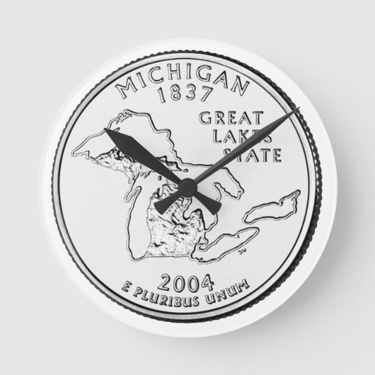 Michigan State Quarter Ronde Klok (Voorkant)