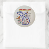 Michigan State Ronde Sticker (Tas)