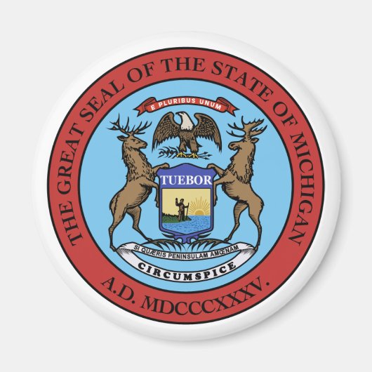 Michigan State Seal Magneet (Voorkant)