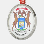 Michigan State Seal Metalen Ornament (Links)