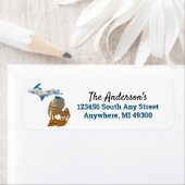 Michigan State Silhouette Etiket (Insitu)