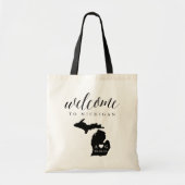 Michigan State Silhouette Wedding Welcome Tas (Voorkant)