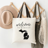 Michigan State Silhouette Wedding Welcome Tas