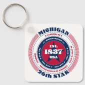 Michigan State Sleutelhanger (Voorkant)