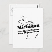 Michigan State Slogan Briefkaart (Voorkant / Achterkant)