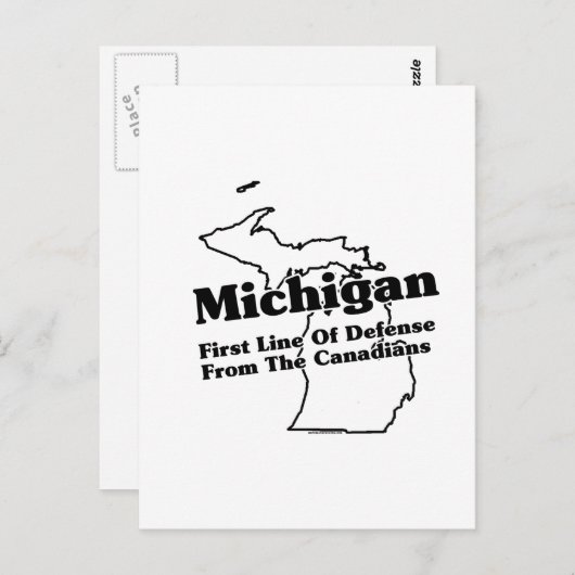 Michigan State Slogan Briefkaart (Voorkant / Achterkant)