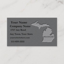 Michigan State Visitekaartje gesneden stenen look