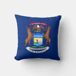 Michigan State Vlag Kussenhoes Kussen
